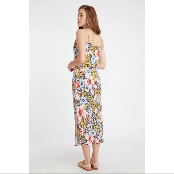 Anthropologie Elyse Printed Bias Slip Midi Dress Size S - Picture 5 of 12